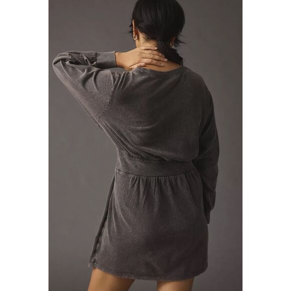 Daily Practice by Anthropologie Tie-Front Lounge Mini Dress - Picture 3 of 9